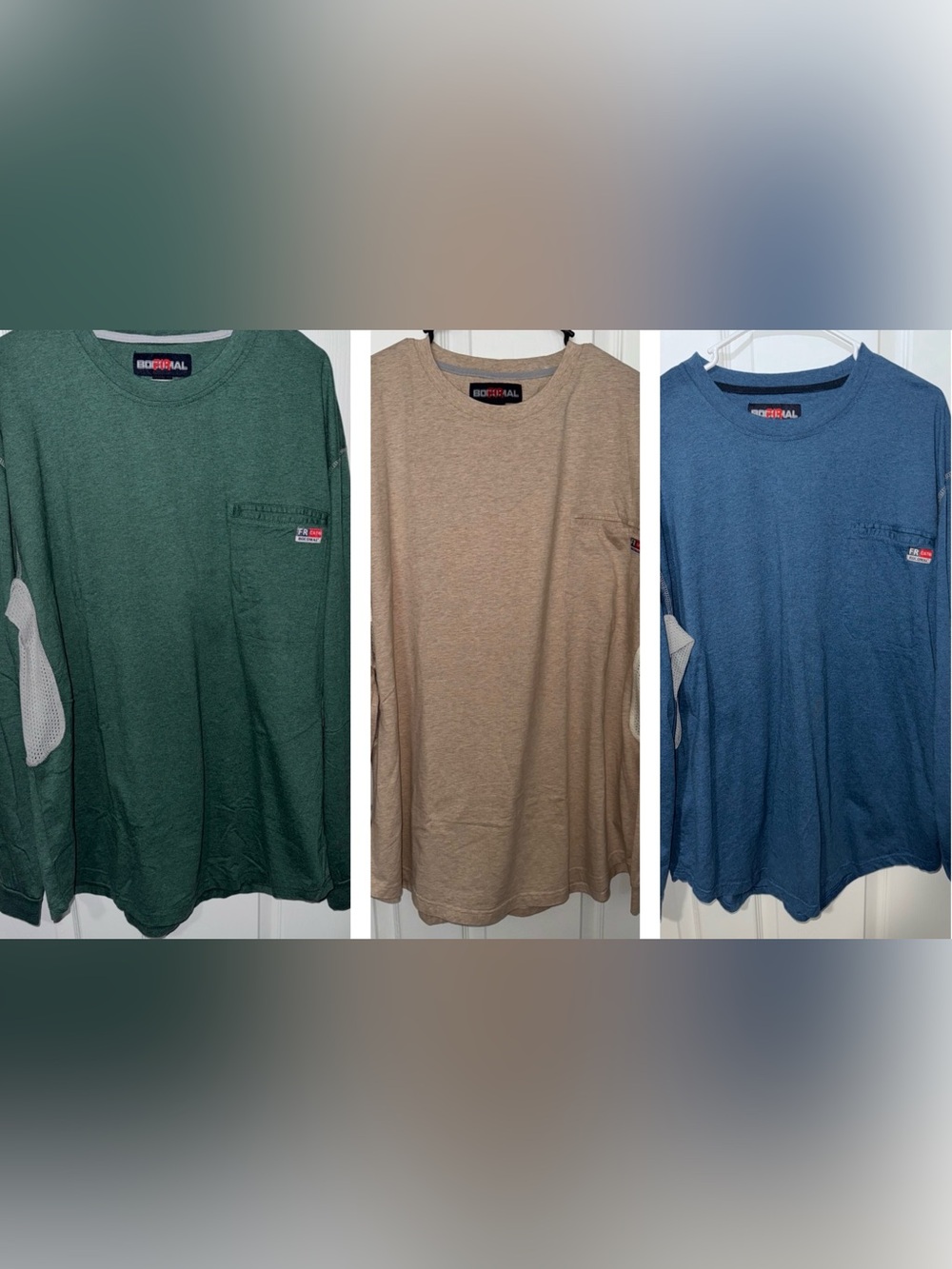 BOCOMAL FR Shirts for Summer Breathable Vented Design - set of 3